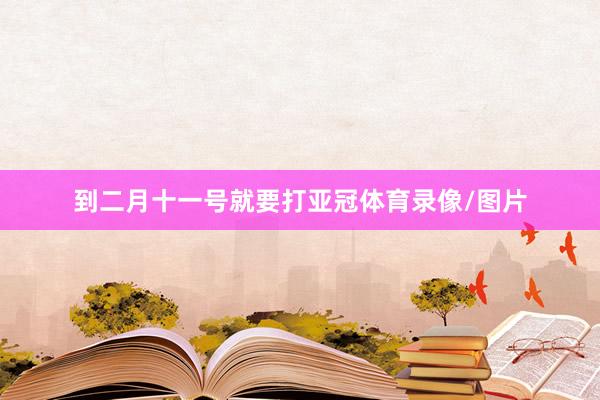 到二月十一号就要打亚冠体育录像/图片