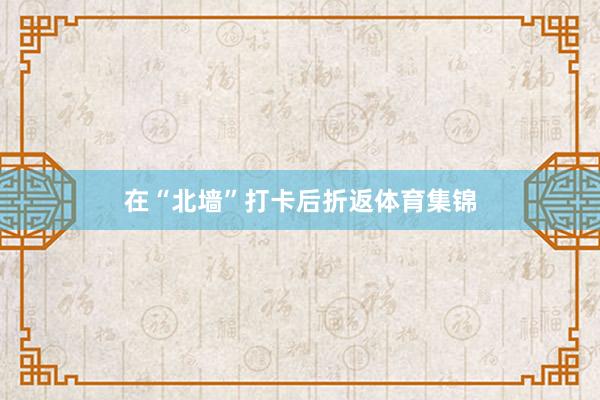 在“北墙”打卡后折返体育集锦