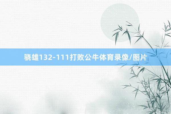 骁雄132-111打败公牛体育录像/图片