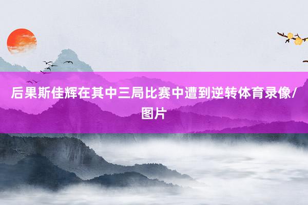 后果斯佳辉在其中三局比赛中遭到逆转体育录像/图片