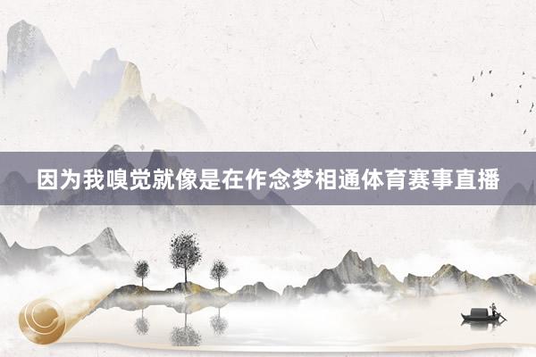 因为我嗅觉就像是在作念梦相通体育赛事直播
