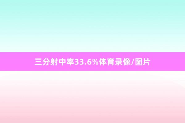 三分射中率33.6%体育录像/图片