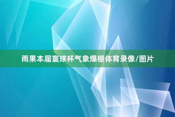 雨果本届寰球杯气象爆棚体育录像/图片
