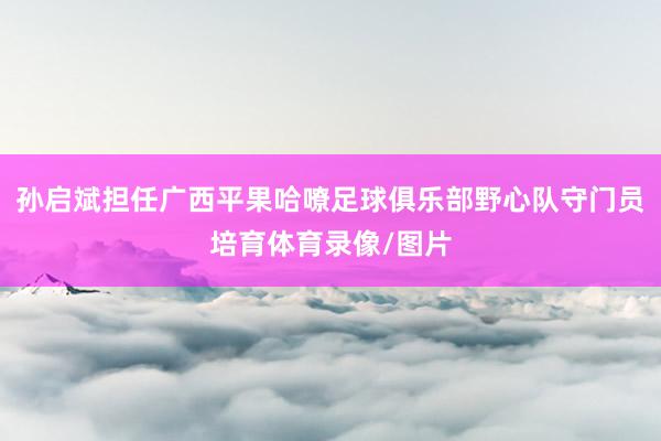 孙启斌担任广西平果哈嘹足球俱乐部野心队守门员培育体育录像/图片
