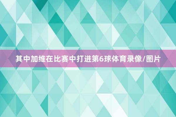 其中加维在比赛中打进第6球体育录像/图片