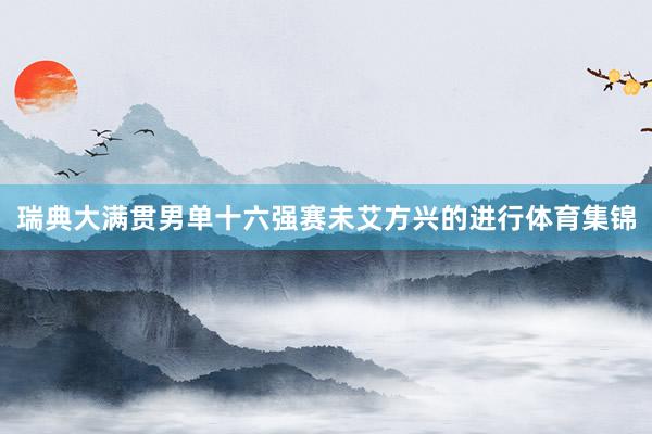 瑞典大满贯男单十六强赛未艾方兴的进行体育集锦