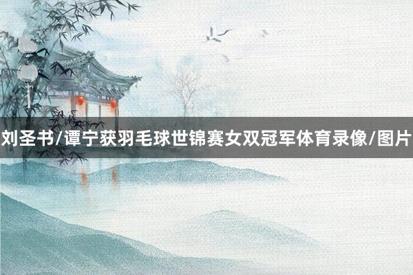 刘圣书/谭宁获羽毛球世锦赛女双冠军体育录像/图片