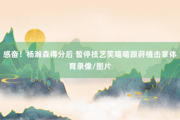 感奋！杨瀚森得分后 暂停技艺笑嘻嘻跟莳植击掌体育录像/图片