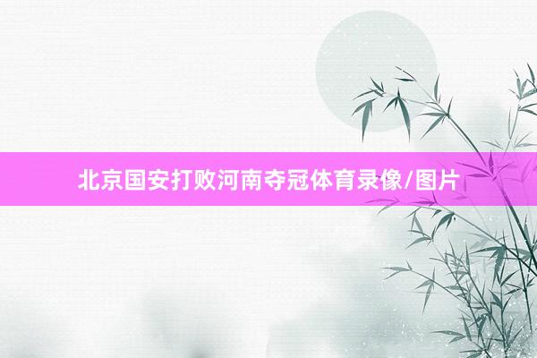 北京国安打败河南夺冠体育录像/图片