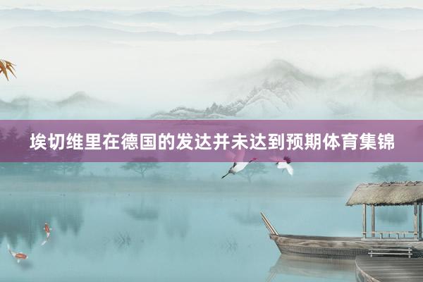 埃切维里在德国的发达并未达到预期体育集锦