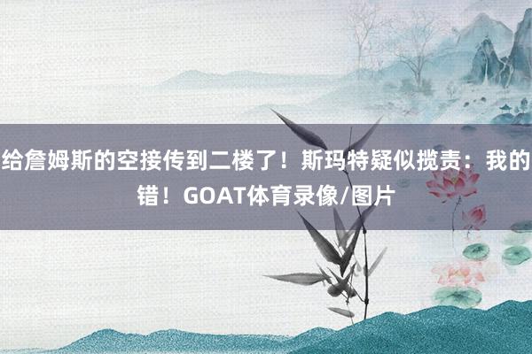 给詹姆斯的空接传到二楼了！斯玛特疑似揽责：我的错！GOAT体育录像/图片