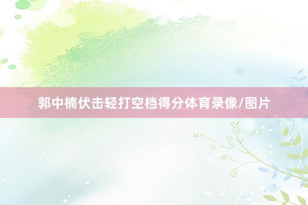 郭中楠伏击轻打空档得分体育录像/图片