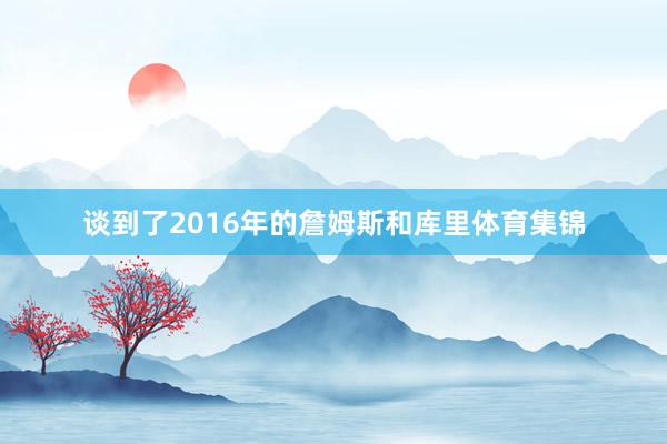 谈到了2016年的詹姆斯和库里体育集锦