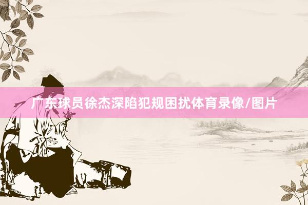 广东球员徐杰深陷犯规困扰体育录像/图片